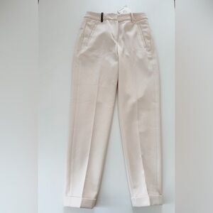 Peserico Cream Italian Trousers